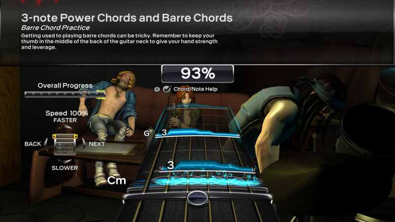 Illustration for article titled Pro Guitar Mode Makes Rock Band 3 Harder, Slightly Confusing, Socially Redeeming
